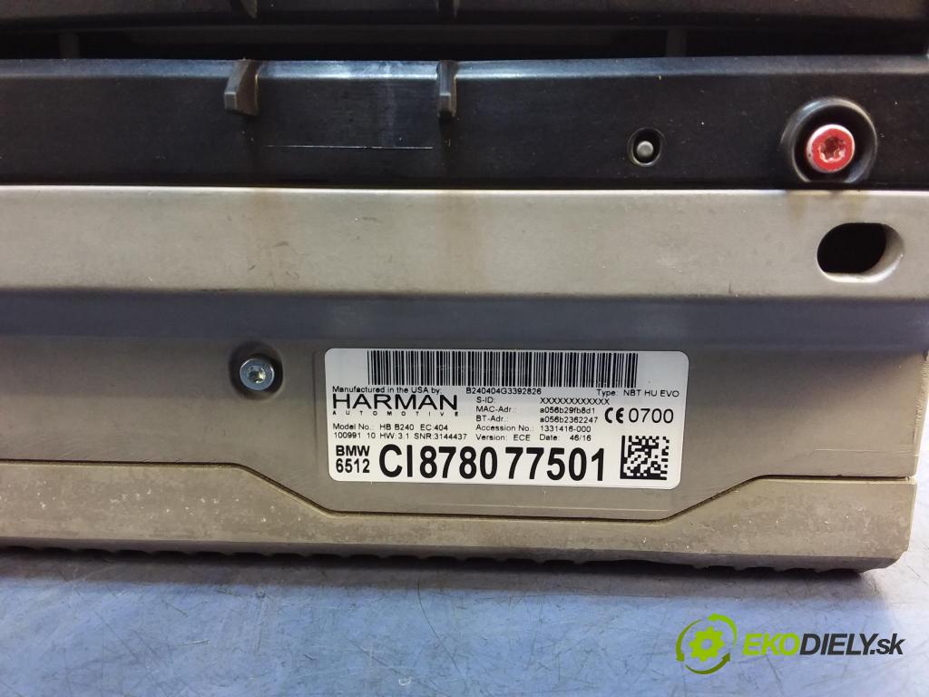 Bmw X5 2016 Radio I Navigácia: 6816387