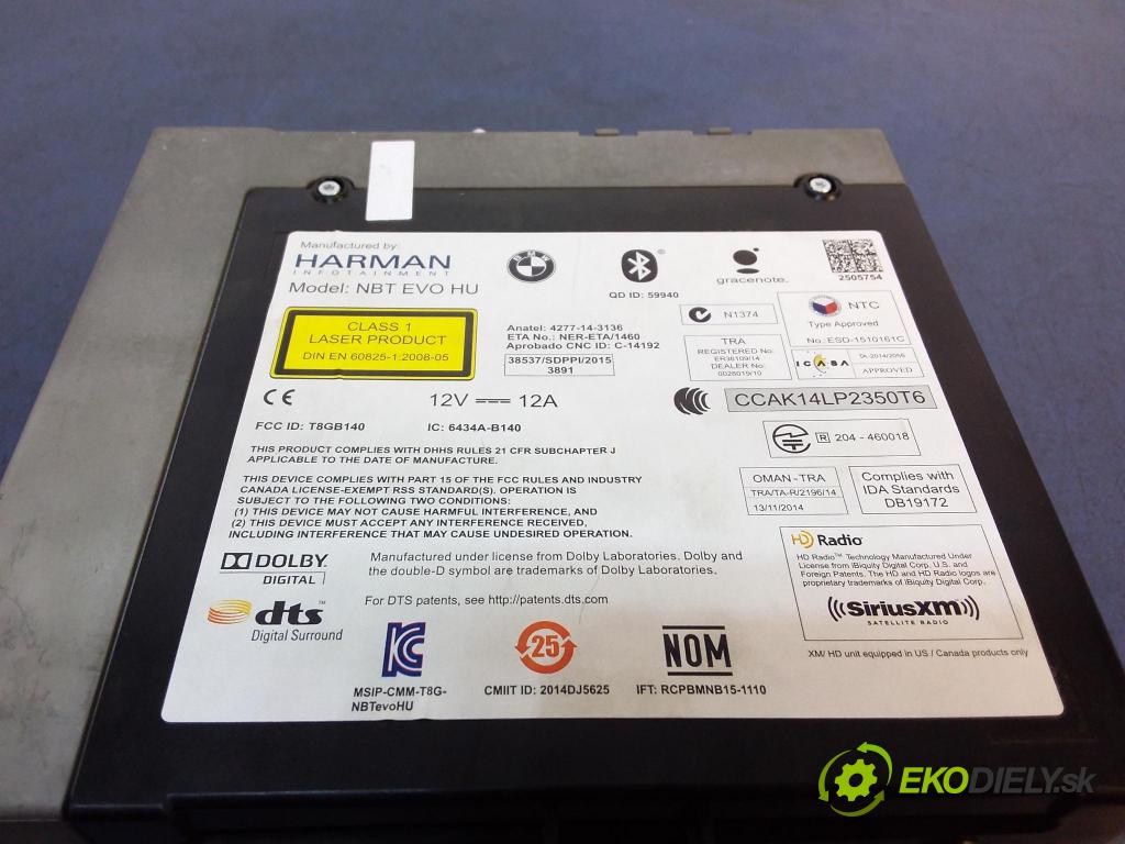 Bmw X5 2016 Radio I Navigácia: 6816387