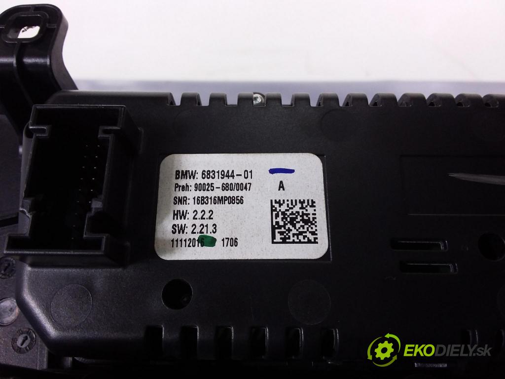 Bmw X5 2016 prepínač Klimatizácia: Prúd vzduchu: 6831944