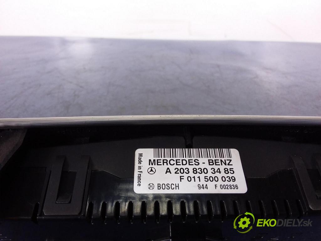 Mercedes C-klasa 2005 prepínač Klimatizácia: Prúd vzduchu: 2038303485