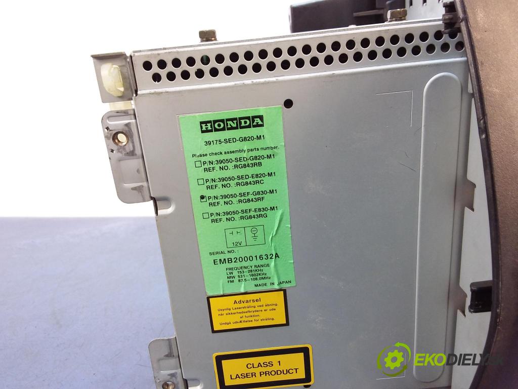 Honda Accord 2005 Radio I Navigace: 39050-SEF-G830-M