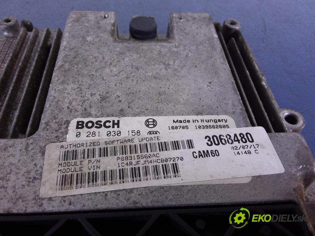 Jeep Grand cherokee 2017 riadiaca jednotka Motor: P68315560AC