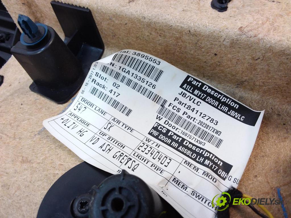 Cadillac Cts 2017 Čalounictví: dvere zad ľavá