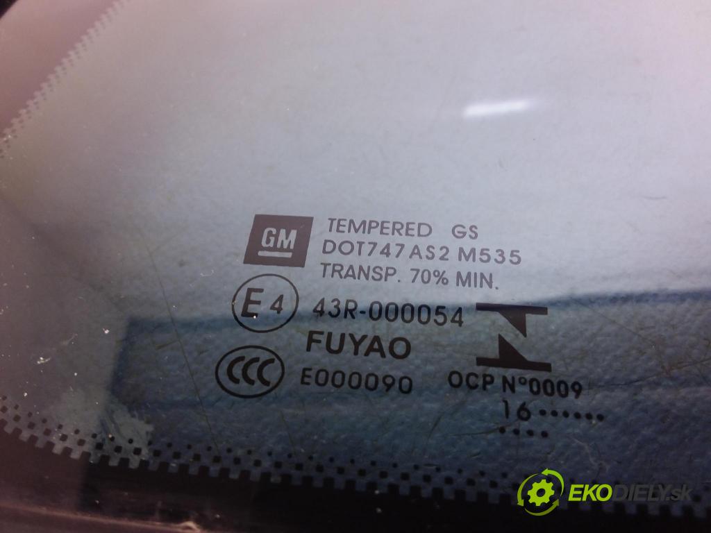Opel Astra 2016 sklo dvere zad Prava: 556740102
