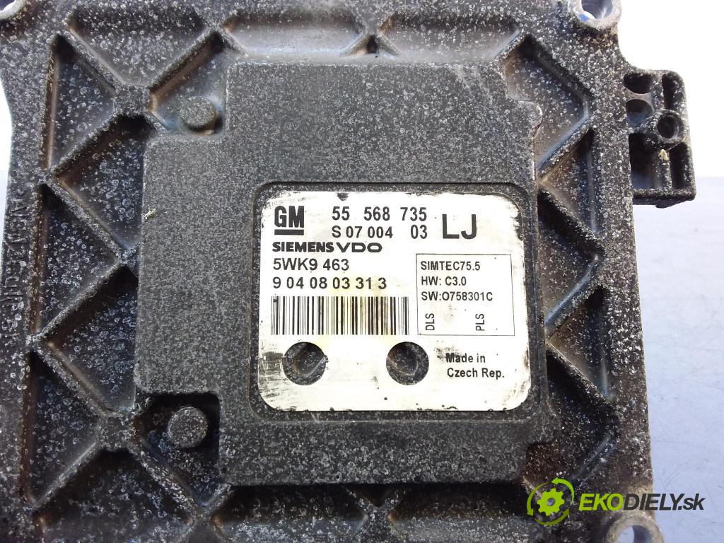 Opel Astra 2009 riadiaca jednotka Motor: 55568735