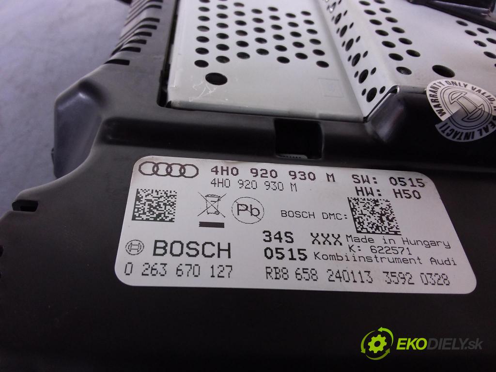 Audi A8 2013 prístrojovka/ budíky 4H0920930M