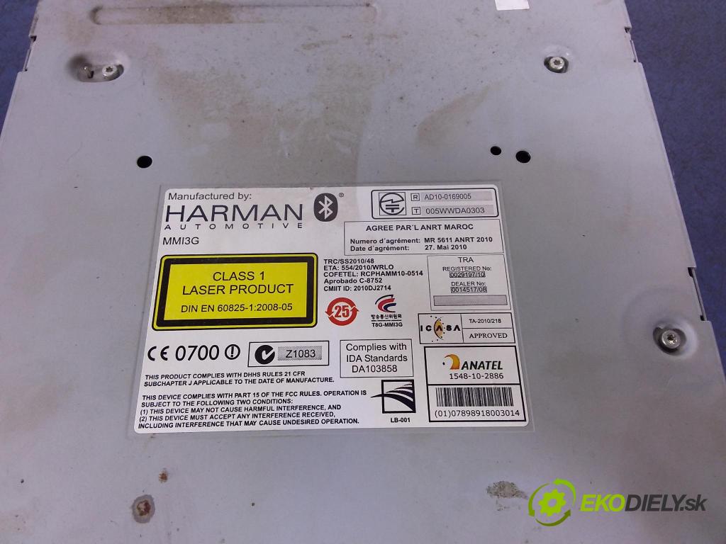 Audi A8 2013 Radio I Navigácia: 4H0035670L