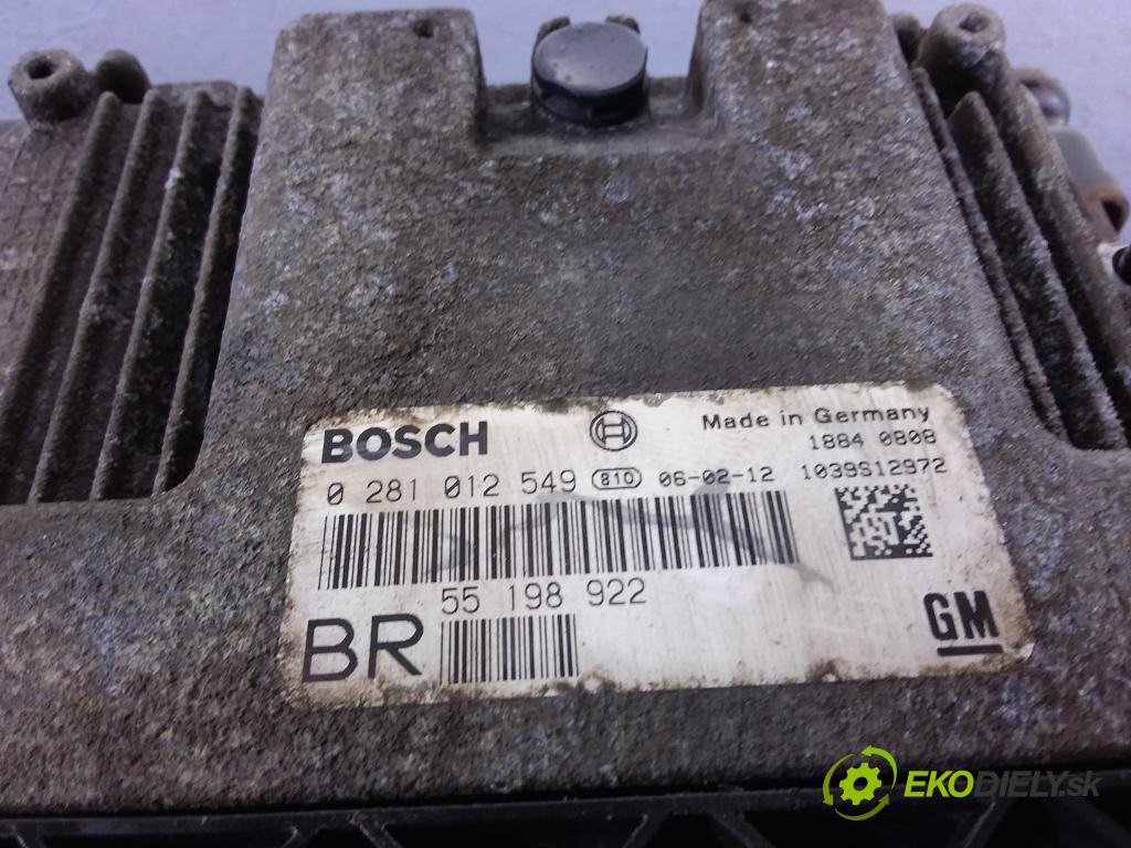 Opel Zafira 2006 riadiaca jednotka Motor: 0281012549