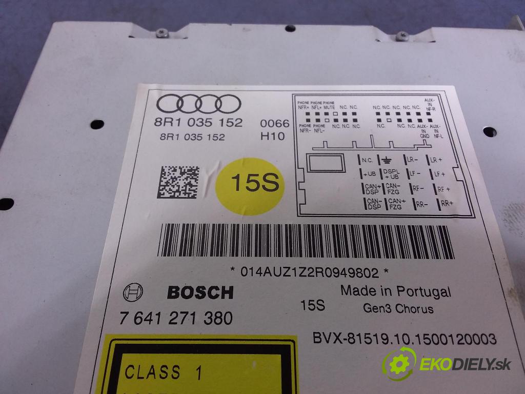 Audi Q5 2016 Radio I Navigácia: 8R1035152