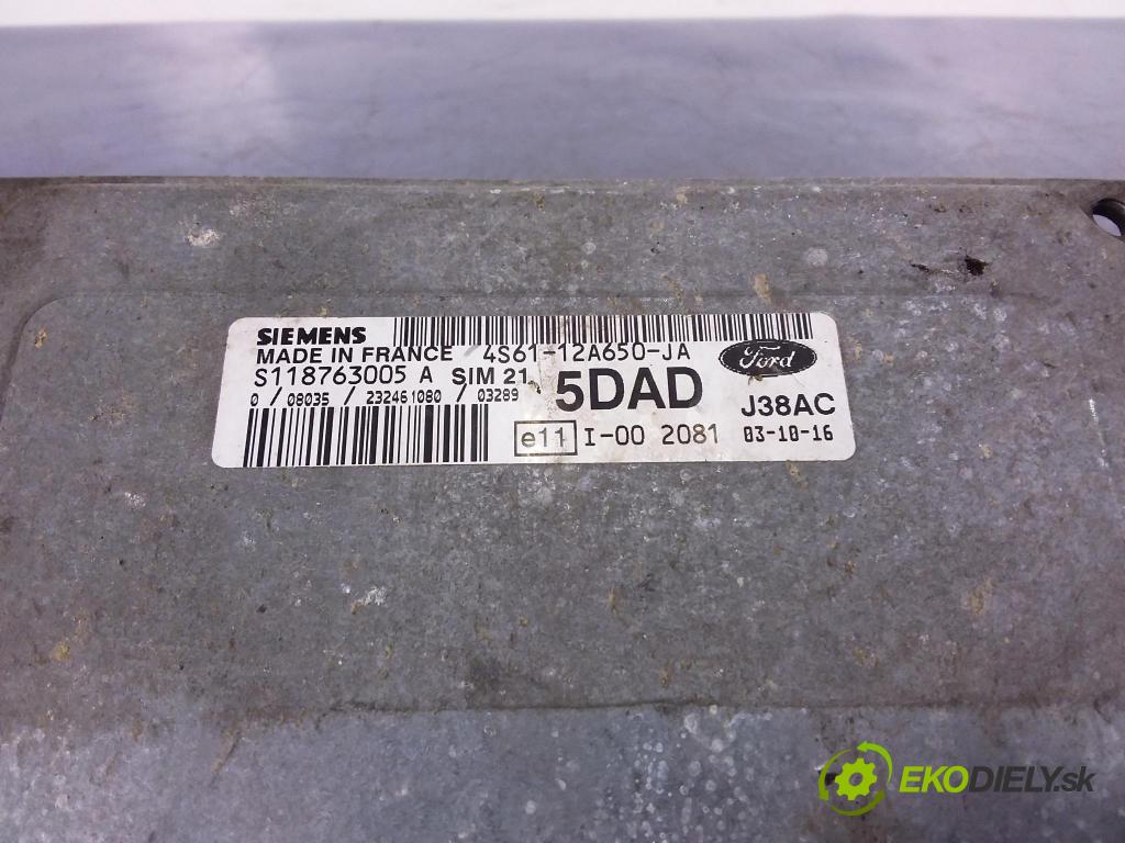 Ford Fiesta 2003 riadiaca jednotka Motor: 4S61-12A650-JA