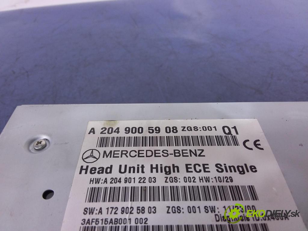 Mercedes C-klasa 2011 Radio I Navigácia: A2049005908