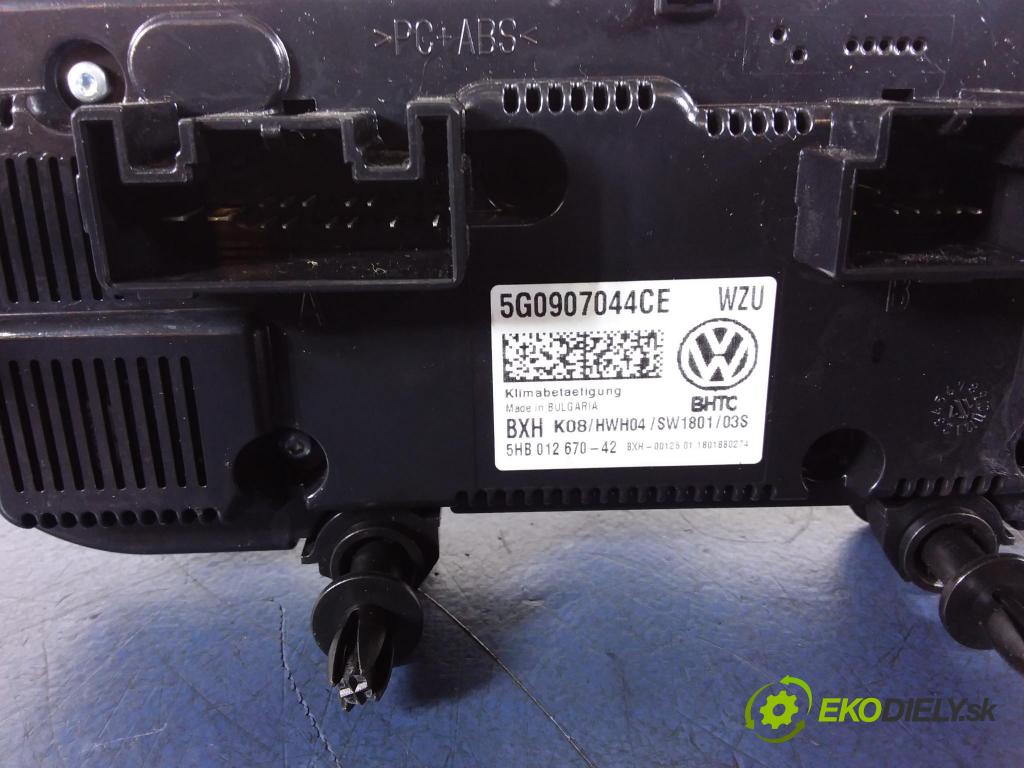 Vw Golf 2018 prepínač Klimatizácia: Prúd vzduchu: 5G0907044CE