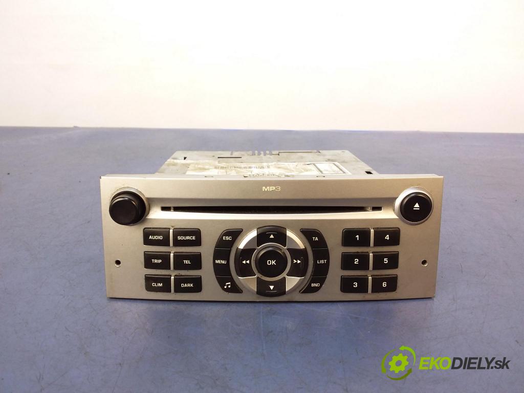 Peugeot 407 2008 Radio I Navigácia: 7645110393