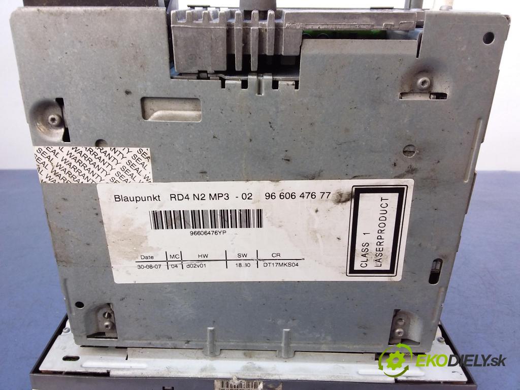 Peugeot 407 2008 Radio I Navigácia: 7645110393