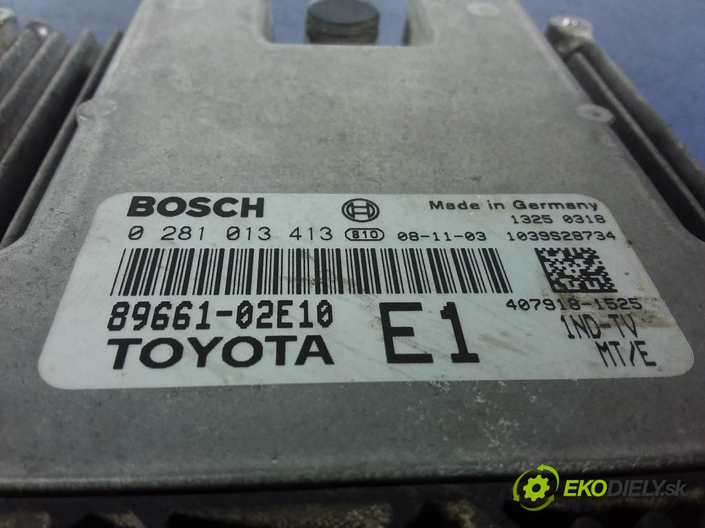 Toyota Auris 2009 riadiaca jednotka Motor: 89661-02E10