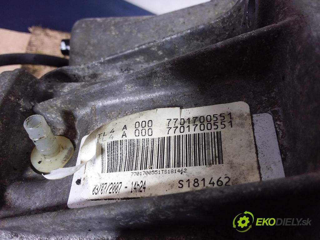 Renault Megane scenic 2007 prevodovka Výbava: Manualna TL4A000
