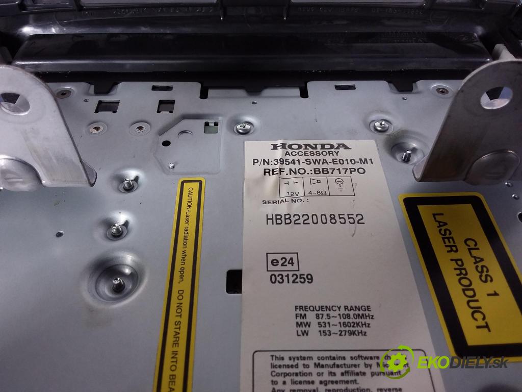 Honda CR-V 2007 Radio I Navigácia: 39541-SWA-E010-M