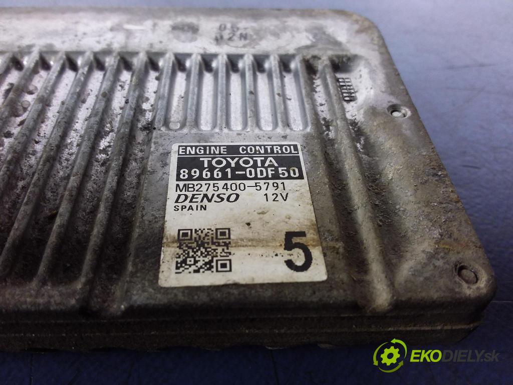 Toyota Yaris 2011 riadiaca jednotka Motor: 89661-0DF50