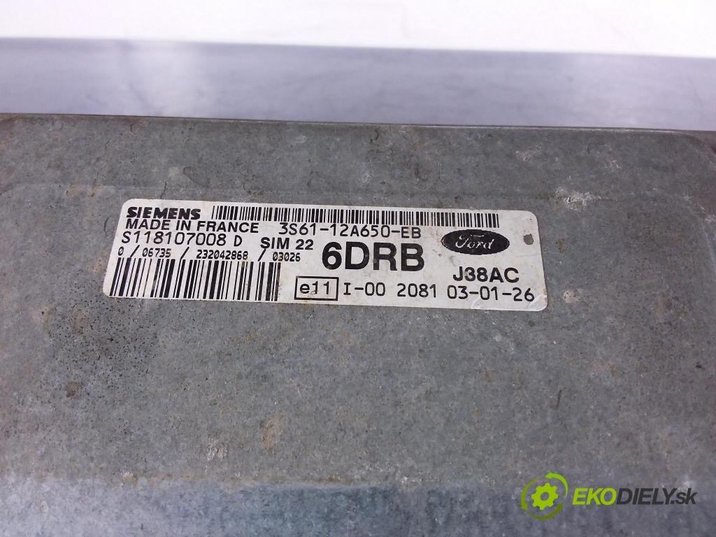Mazda 2 2003 riadiaca jednotka Motor: 3S61-12A650-EB