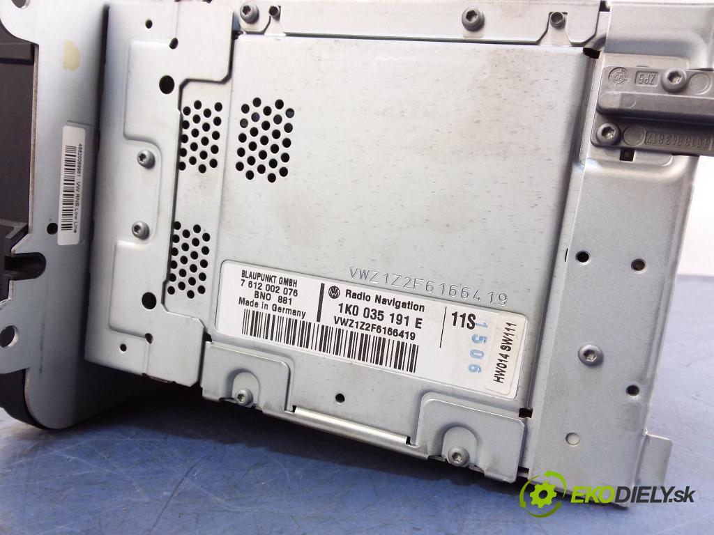 Vw Touran 2006 Radio I Navigácia: 1K0035191E