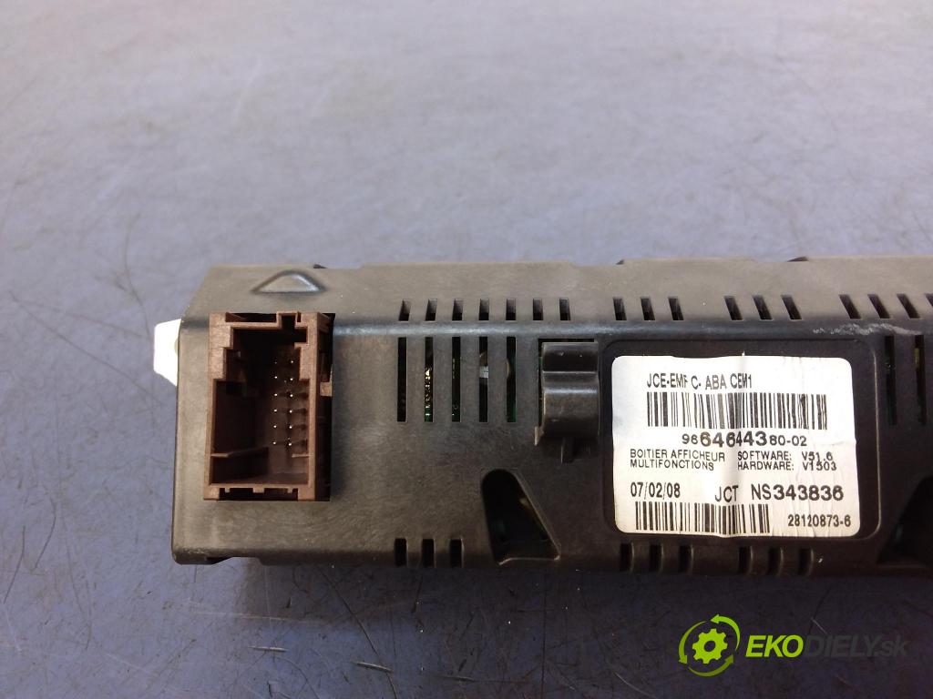 Citroen C4 2008 Zobrazit: Rádio: / GPS 96646443