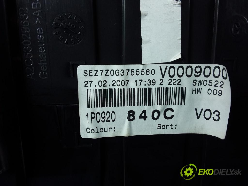 Seat Leon 2007 prístrojovka/ budíky 1P0920840C