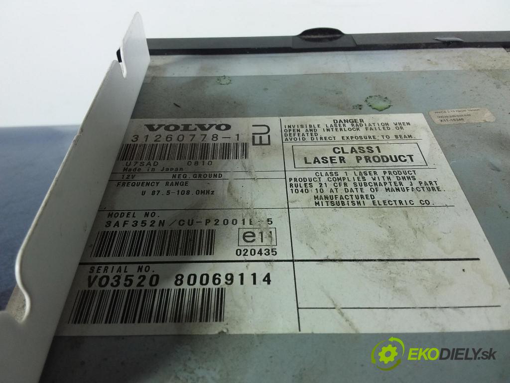 Volvo S60/V70 2008 Radio I Navigácia: 31260778
