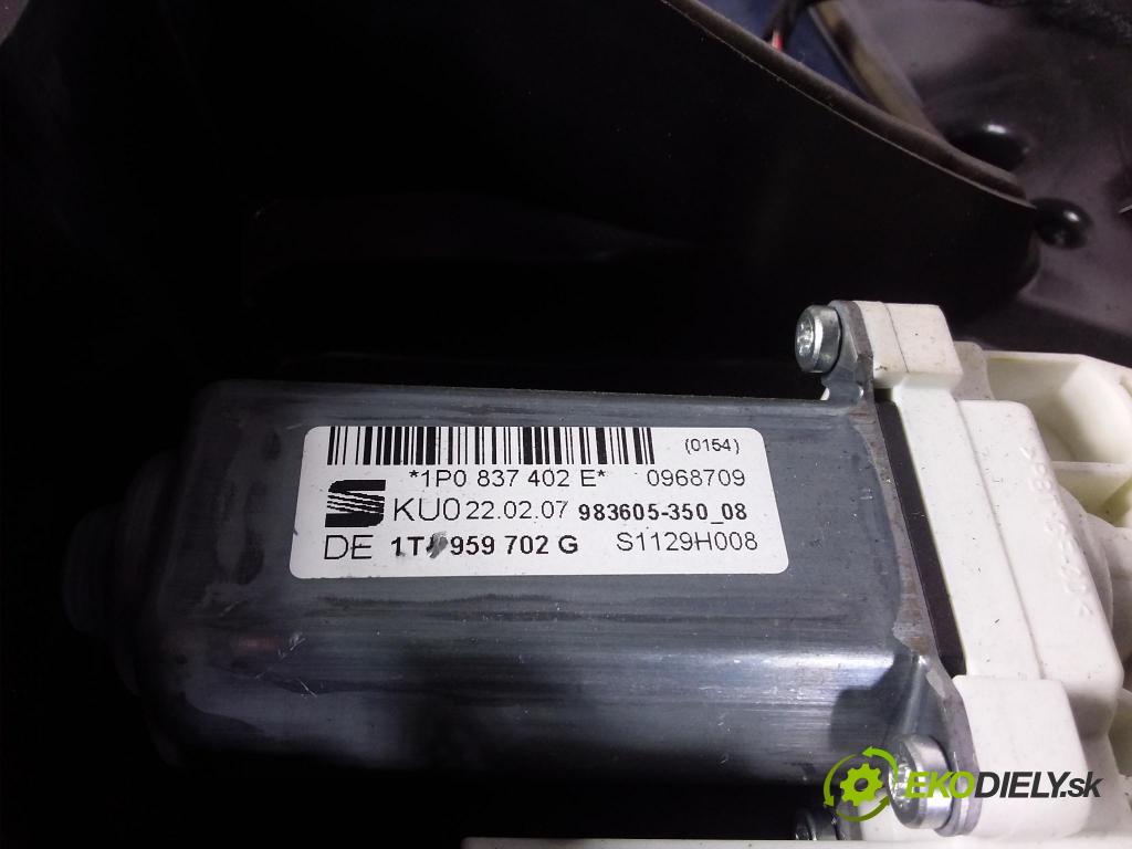 Seat Leon 2007 mechanismus stahování Sklenka: před v pravo: 1P0837402E