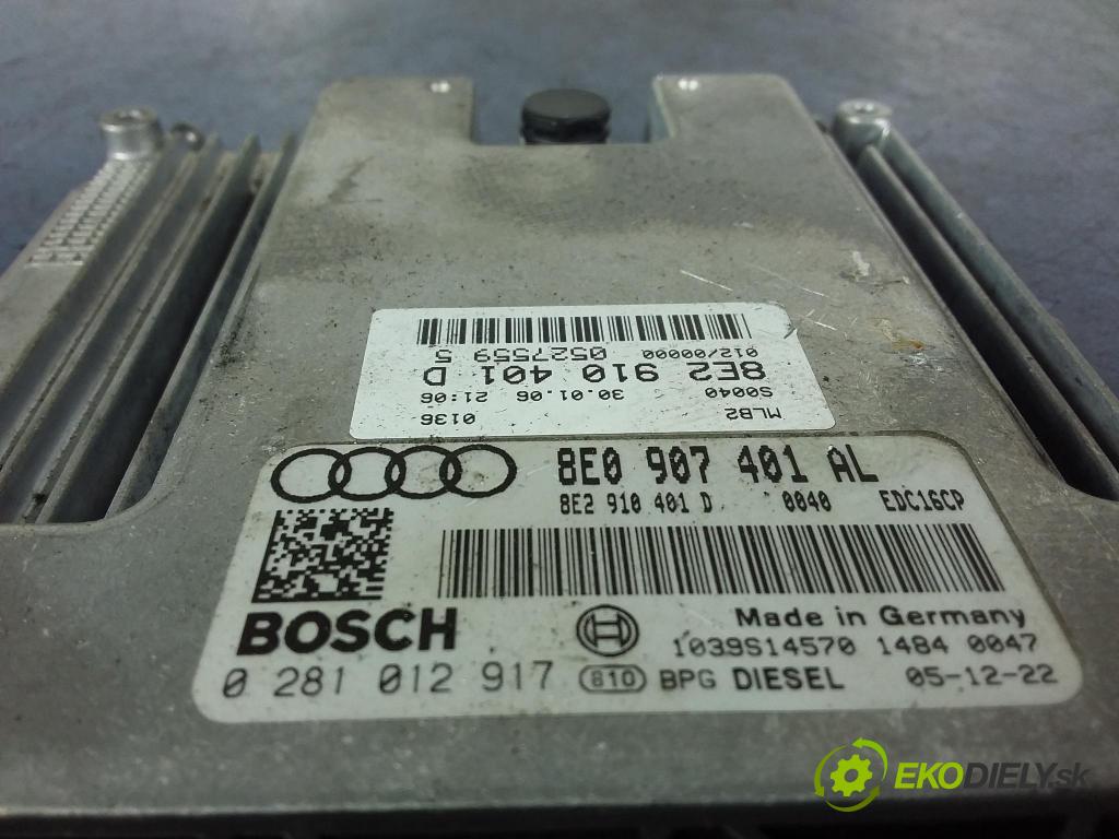 Audi A4 2006 riadiaca jednotka Motor: 8e2910401d