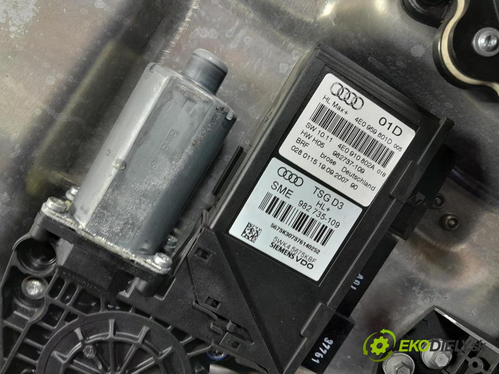 Audi A8 2007 mechanismus stahování Sklenka: Zad: Levý: 4E0839849A