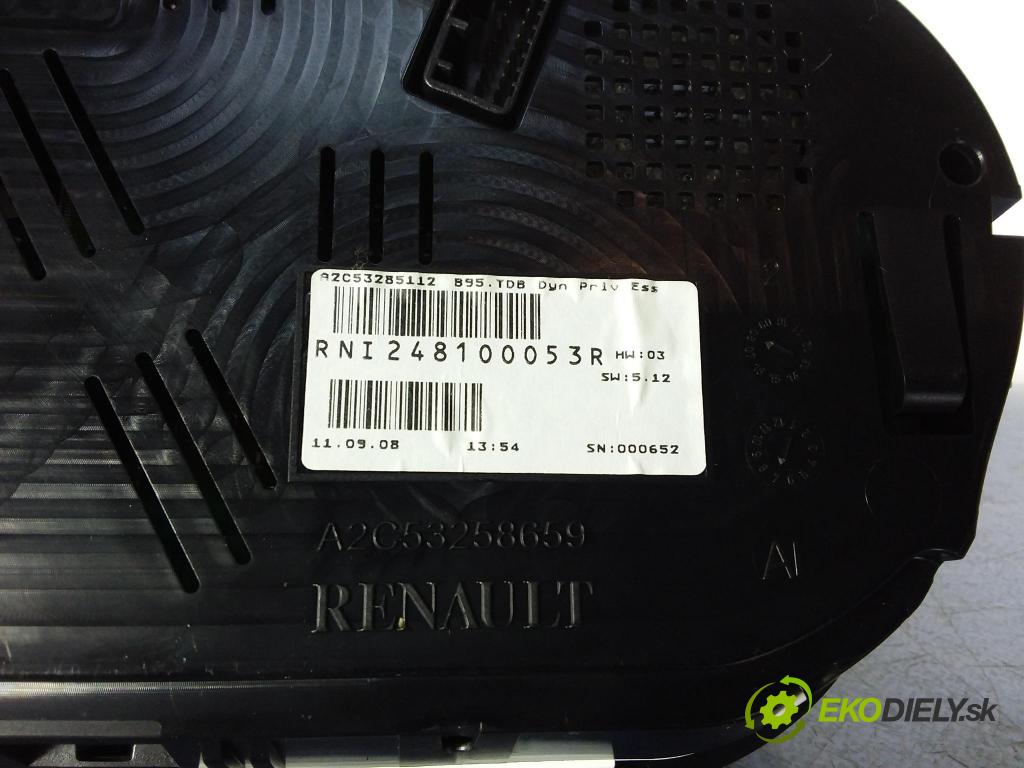 Renault Megane 2008 prístrojovka/ budíky 248100053R