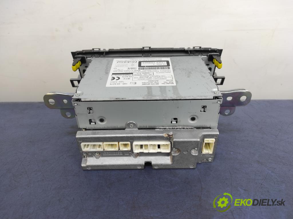 Toyota Verso 2011 Radio I Navigácia: 86120-0F090