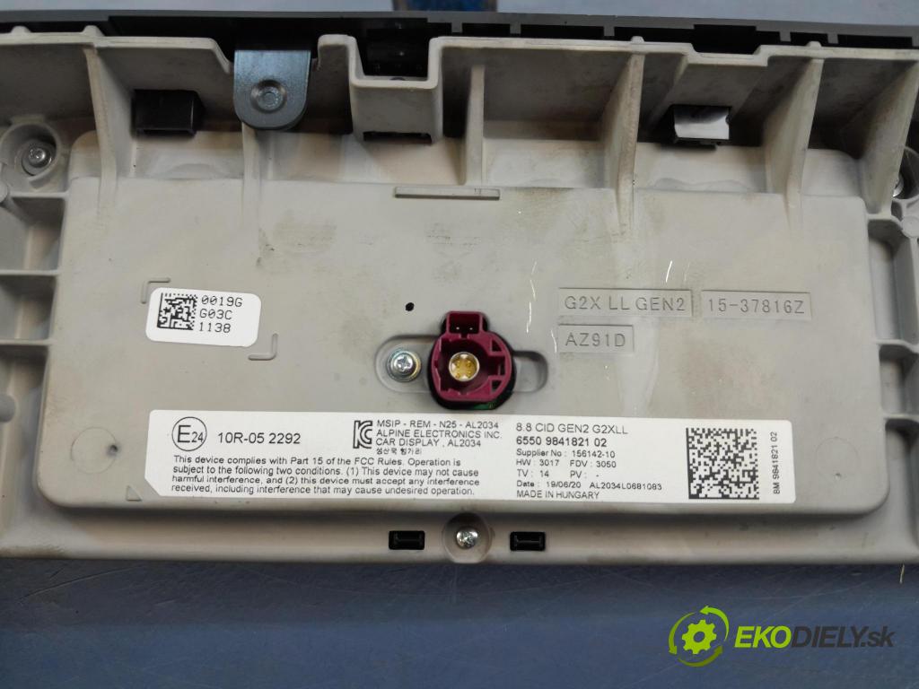 Bmw Seria 3 2020 Zobrazit: Rádio: / GPS 9841821