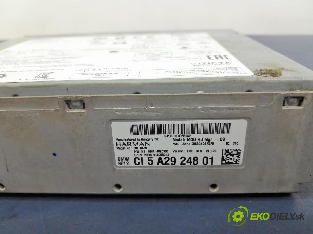 Bmw Seria 3 2020 Radio I Navigácia: 5A29248