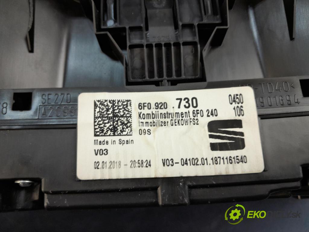 Seat Ibiza 2018 prístrojovka/ budíky 6F0920730