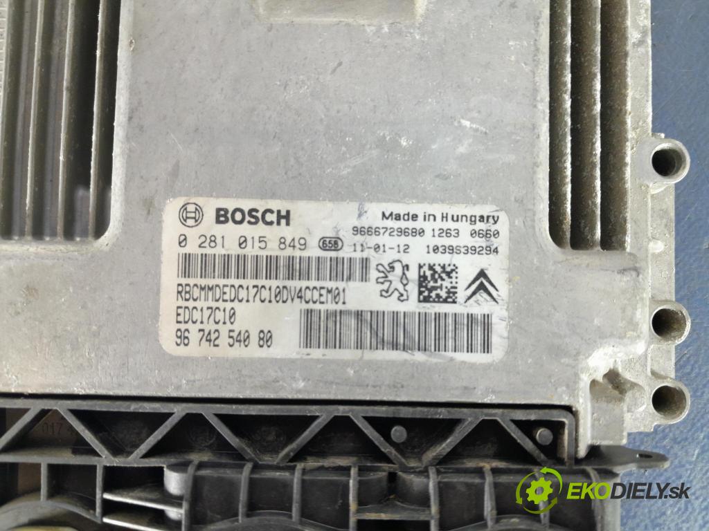 Peugeot 207 2011 riadiaca jednotka Motor: 9674254080