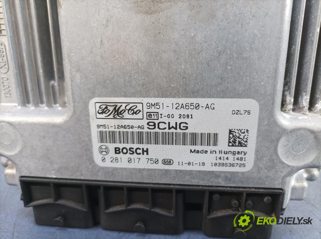 Ford Focus 2011 riadiaca jednotka Motor: 9M51-12A650-AG
