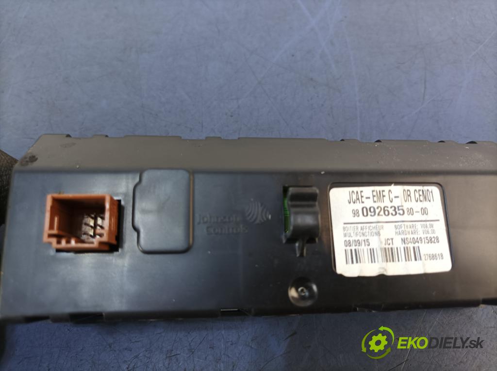 Citroen C-elysee 2015 Zobrazit: Rádio: / GPS 98092635