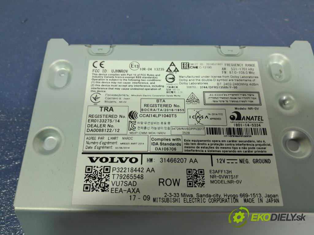 Volvo S90 2018 Radio I Navigácia: P32218442