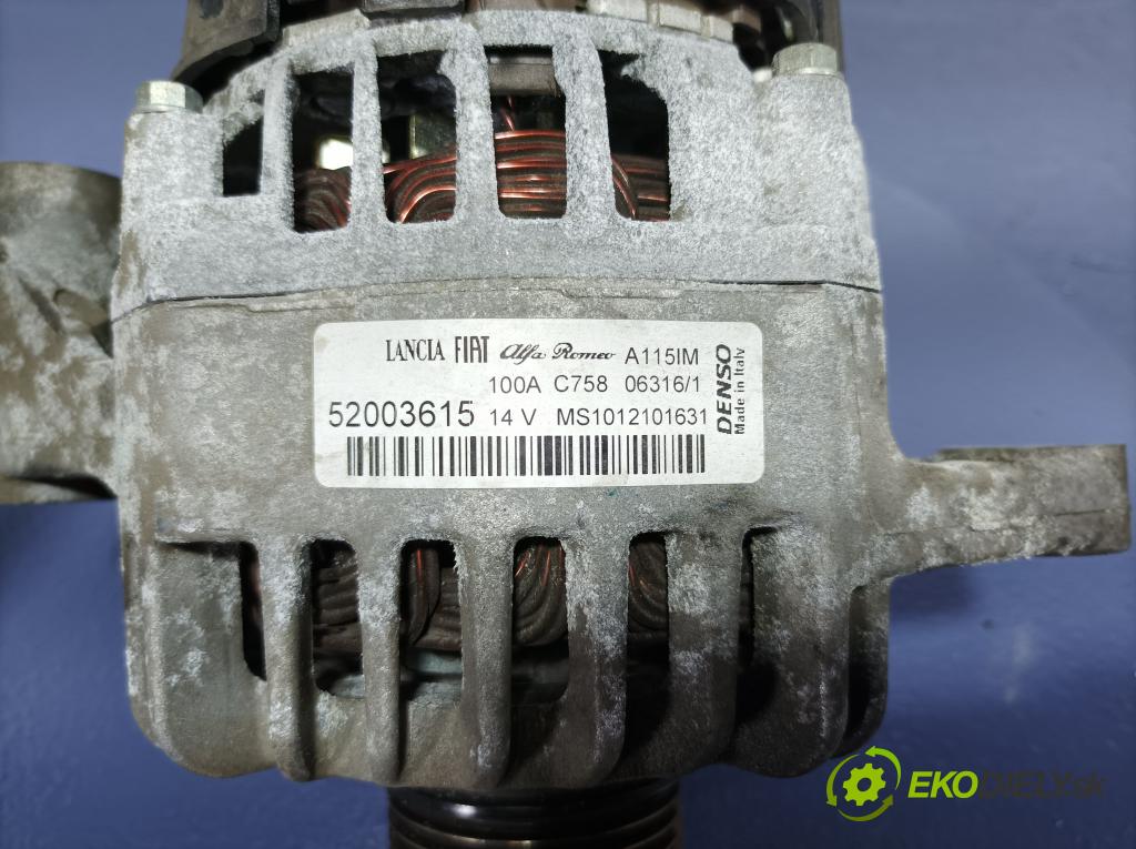Fiat Tipo 2016 Alternator 52003615