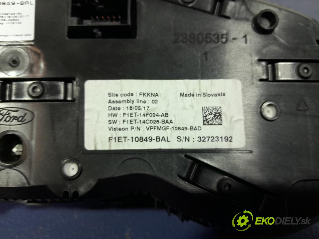 Ford Focus 2017 prístrojovka/ budíky F1ET10849BAL