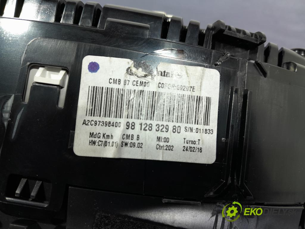 Citroen C4 2016 prístrojovka/ budíky 9812832980