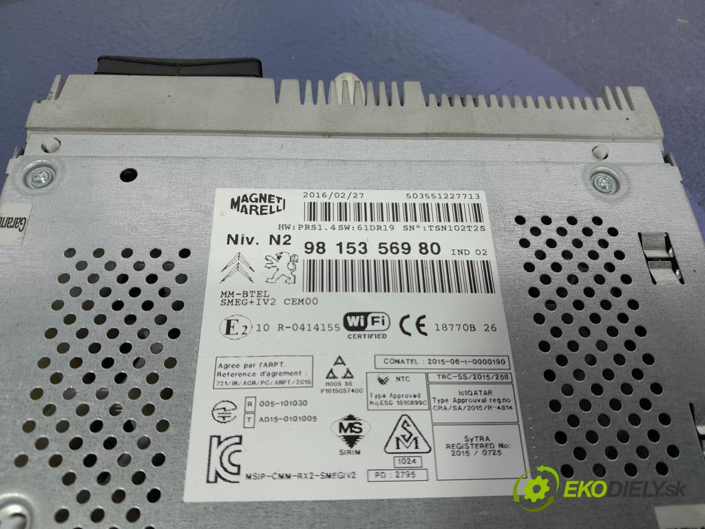 Citroen C4 2016 Radio I Navigácia: 9815356980