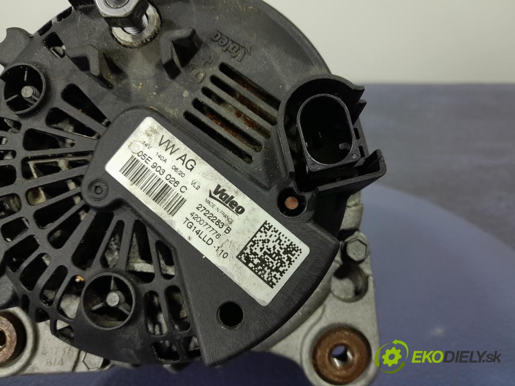 Audi Q2 2020 Alternator 05E903026C