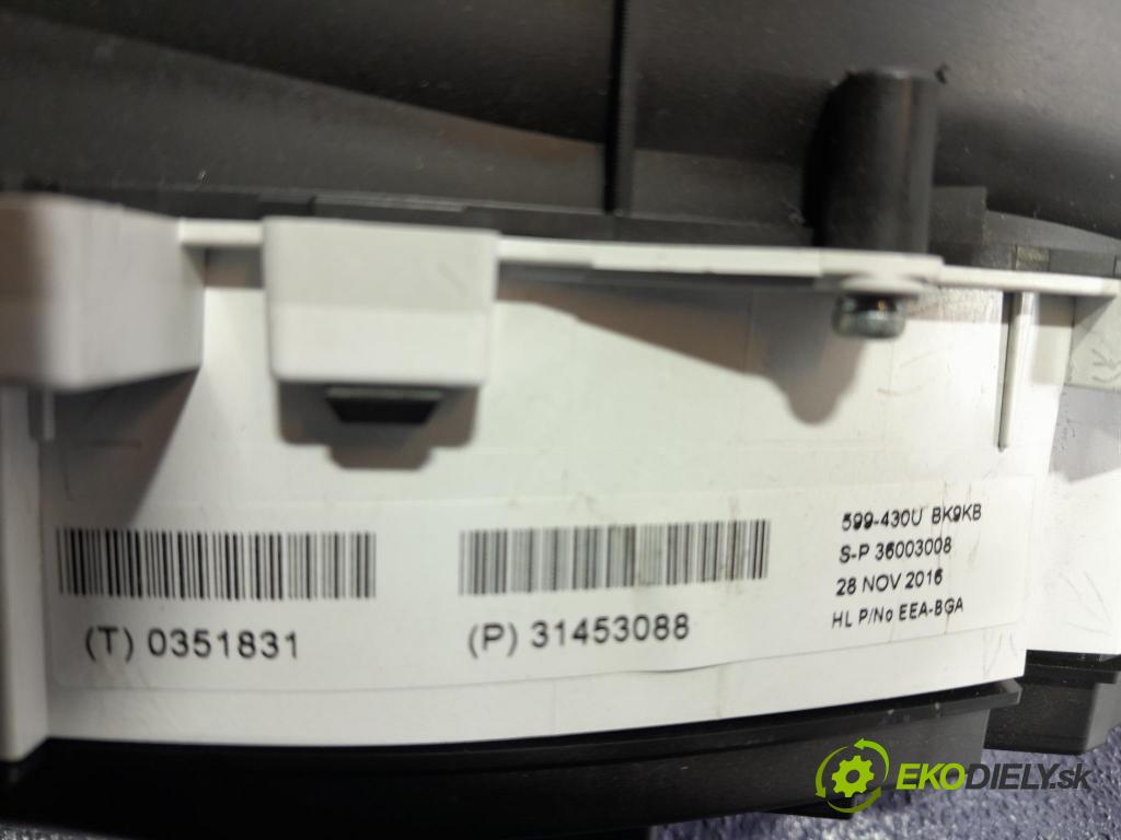 Volvo Xc60 2017 prístrojovka/ budíky 31453088