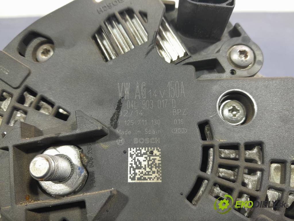 Audi A5 2014 Alternator 04L903017D