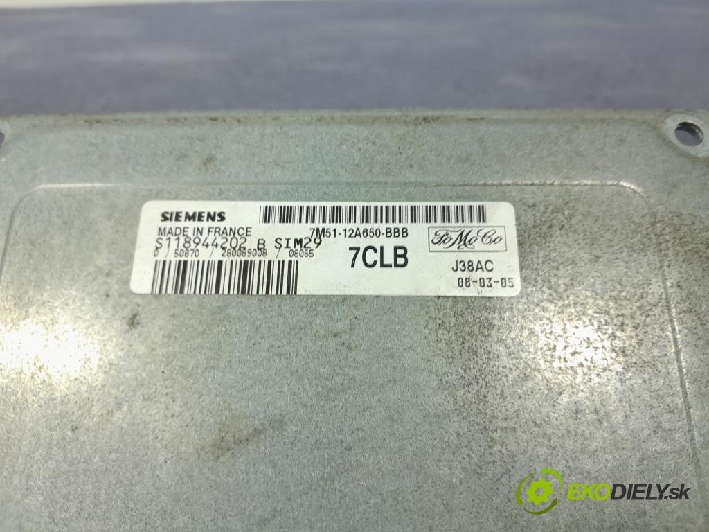 Ford Focus 2008 riadiaca jednotka Motor: 7M5112A650BBB