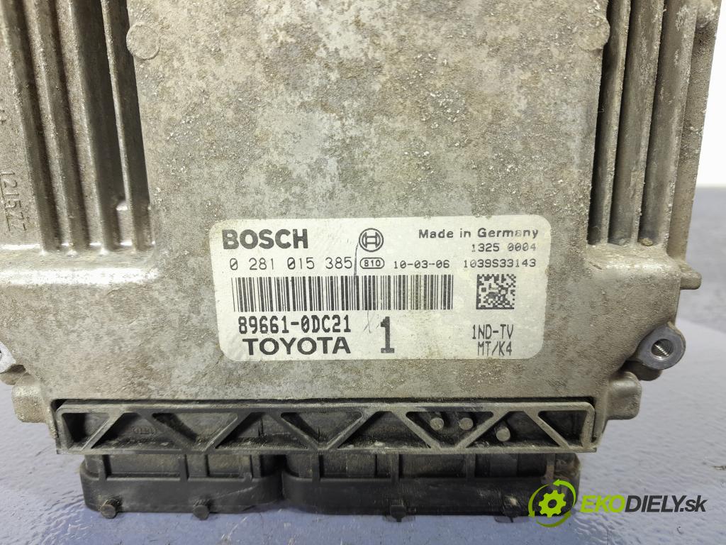 Toyota Yaris 2010 riadiaca jednotka Motor: 89661-0DC21