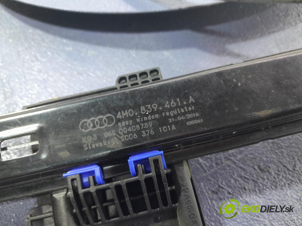 Audi Q7 2016 mechanismus stahování Sklenka: Zad: Levý: 4M0839461A