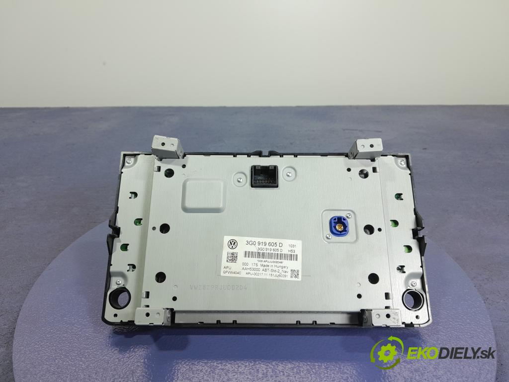 Vw Passat 2015 Zobrazit: Rádio: / GPS 3G0919605D